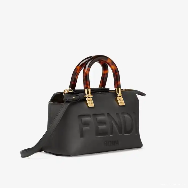 Cheap Boston Mini Fendi Calf By Black Bag ROMA The Way In Leather Logo 0525